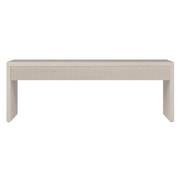 Meyer&Cross Lawrence 47.5 in. Alder White Rectangle MDF Top Coffee Table
