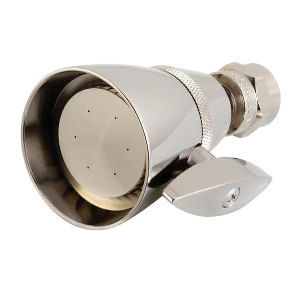 Kingston Brass Made To Match 1-Spray Patterns 2.25 in. Wall Mount Jet Fixed Shower Head in Polished Nickel
