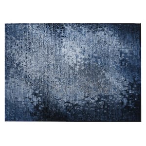 Chantille ACN565 Blue 1 ft. 8 in. x 2 ft. 6 in. Machine Washable Indoor/Outdoor Geometric Area Rug