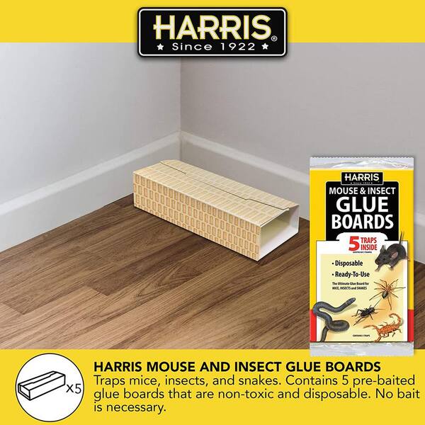 Harris 1 Gal. Home Pest Spray and Pest Glue Board (5-Pack) HPC128