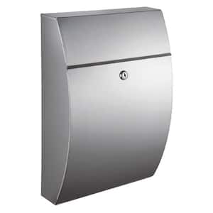 Stainless Steel Letter Box with Opening Stop A4 Format, Burg-Wächter Borkum 3878 Ni   Stainless Steel