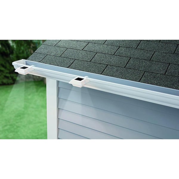 Solar Powered Integrated LED White Roof Gutter Light (4-Pack) Solar Powered Integrated LED White Roof Gutter Light (4-Pack)