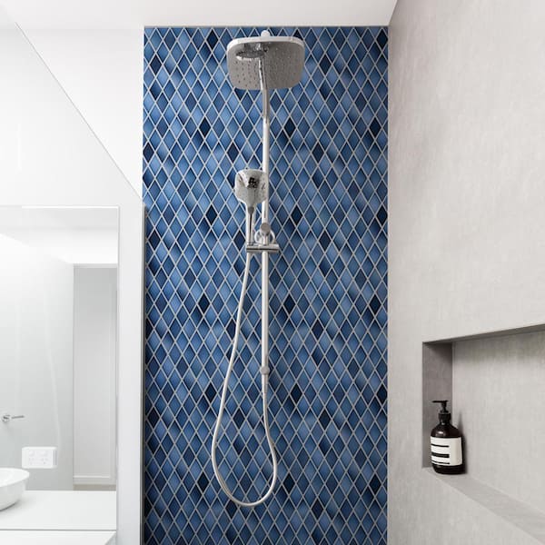 Hudson Kite Glacier 10-1/4 in. x 11-3/4 in. Porcelain Mosaic Tile (8.6 sq. ft./Case)