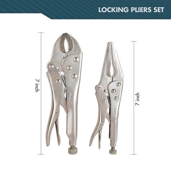 Anvil 2-Piece Locking Pliers 91609 - The Home Depot