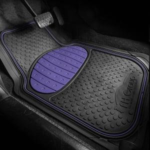 Blue Heavy Duty Liners Trimmable Touchdown Floor Mats - Universal Fit for Cars, SUVs, Vans and Trucks - Full Set