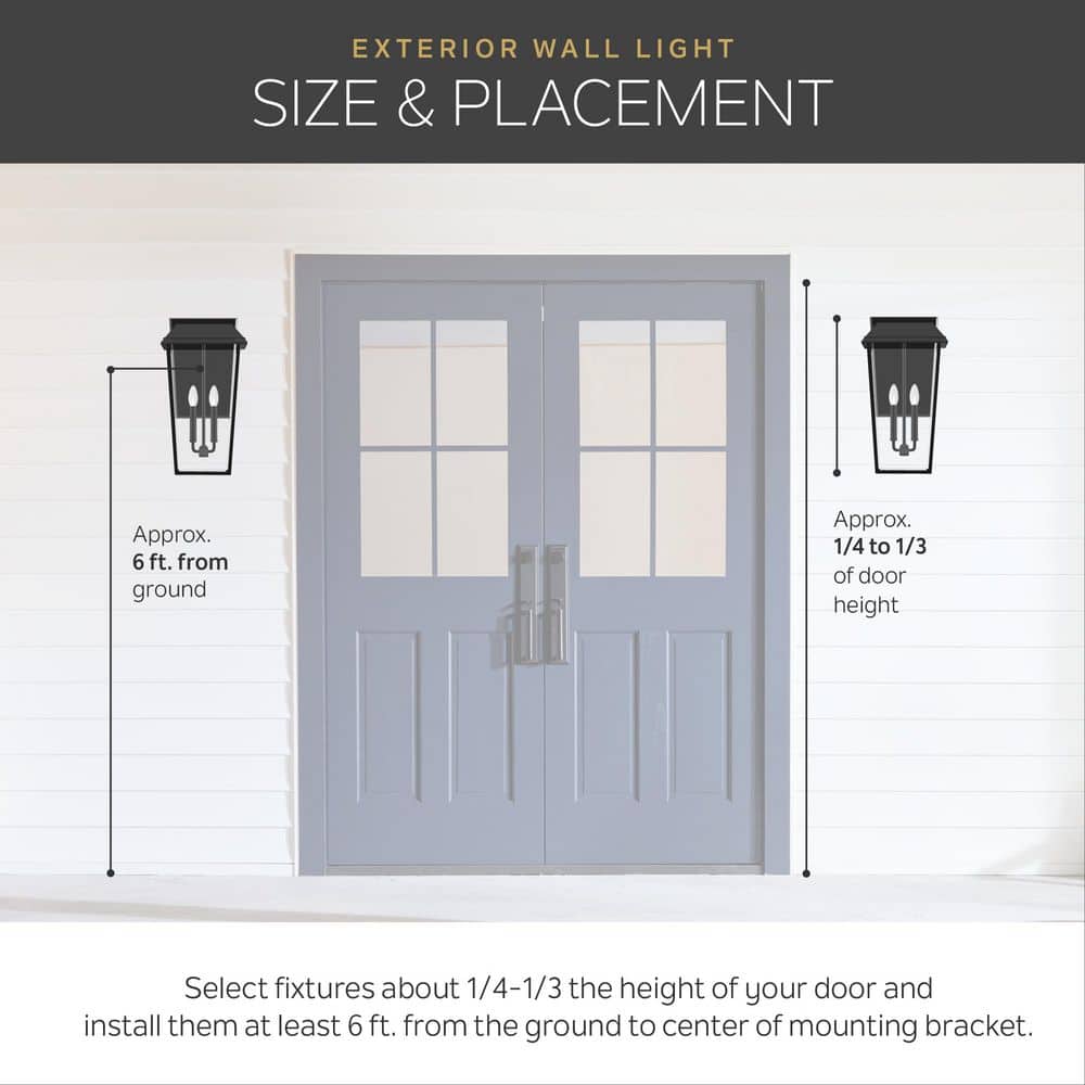 Marimount 12.75" Black and Wood Outdoor Wall Sconce with Clear Glass