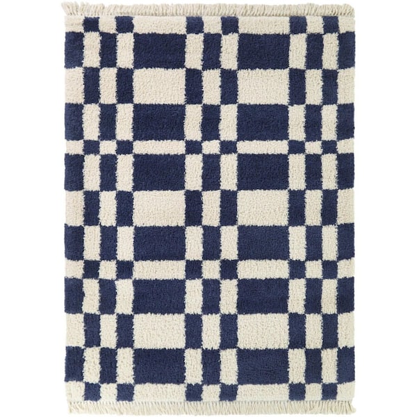 Barnabe Navy 8 ft. x 10 ft. Area Rug