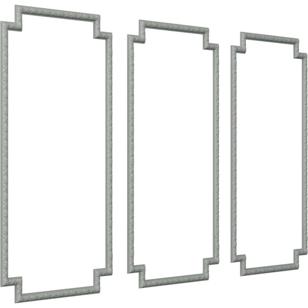 Sellek 31"W x 62"H Gray Urethane Panel Moulding Kit