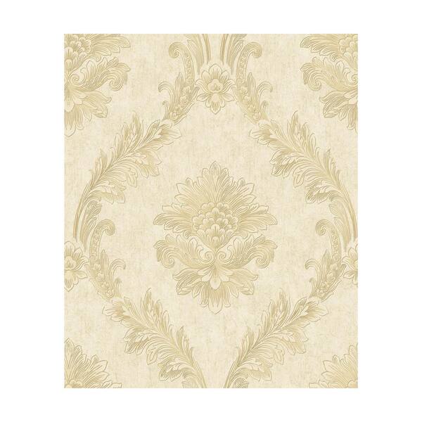 York Wallcoverings Acanthus Fan Paper Strippable Roll (Covers 57.2 sq. ft.)