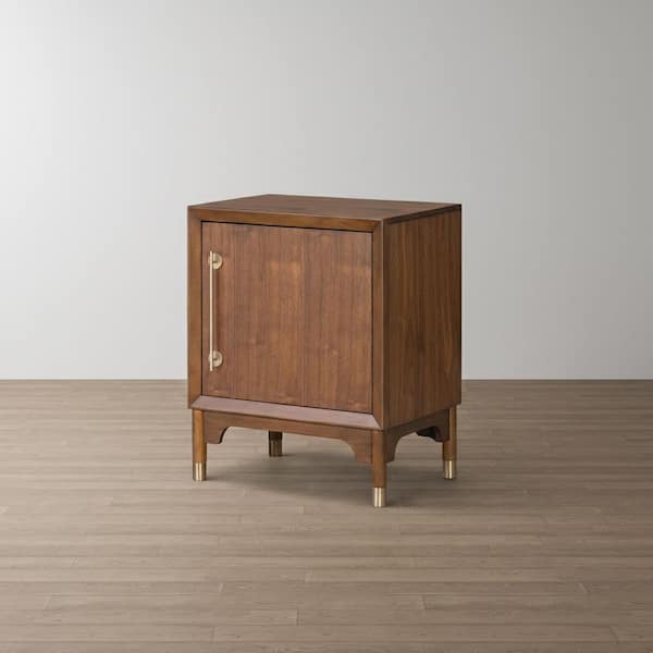 Forma Walnut 24 in. Right Storage Cabinet Base with 1 Door