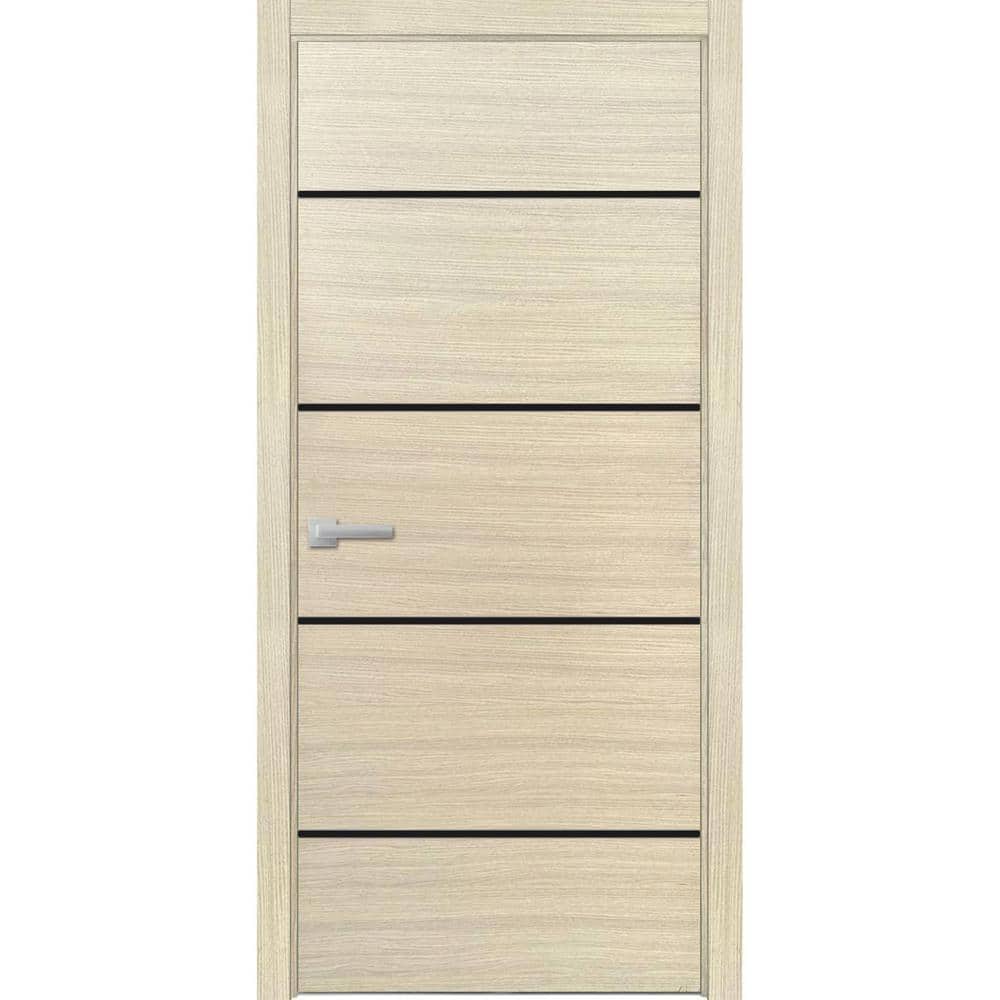 15 36 in. x 84 in. Left-Hand/Inswing Solid Wood Natural Veneer Wood Single Prehung Interior Door with Hardware price history on PriceWatchPro