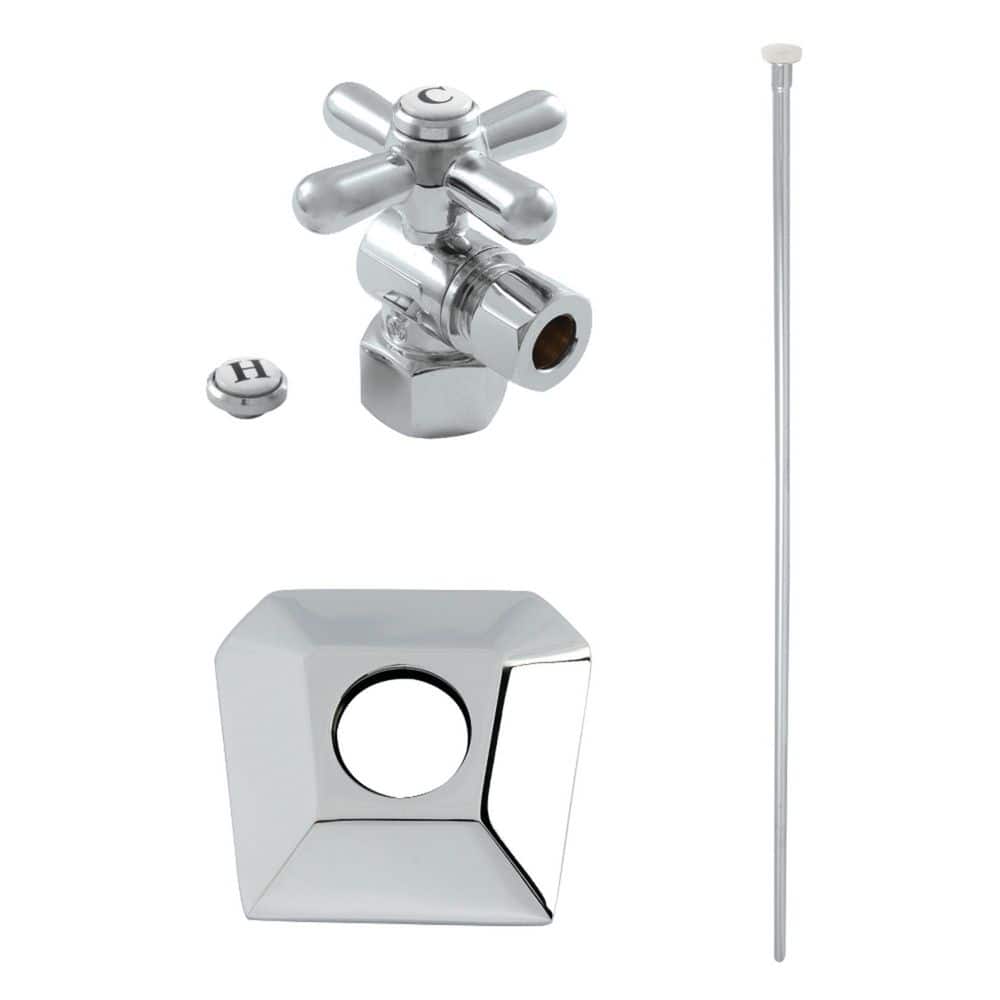 Trapeze Cross Toilet Trim Kit with Supply Line and Flange in Polished Chrome price history on PriceWatchPro
