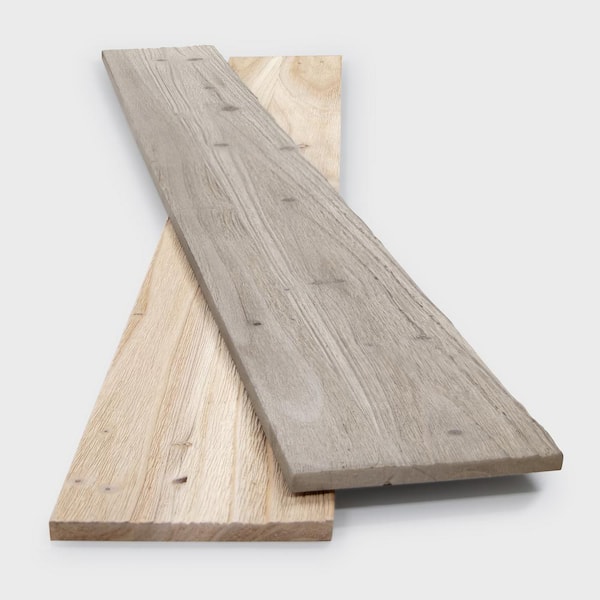1/3 in. x 2/5 ft. x 4 ft. Mixed Light Solid Barn Wood Wall Planks Decorative Wall Paneling (15.4 sq. ft./10-Pack)