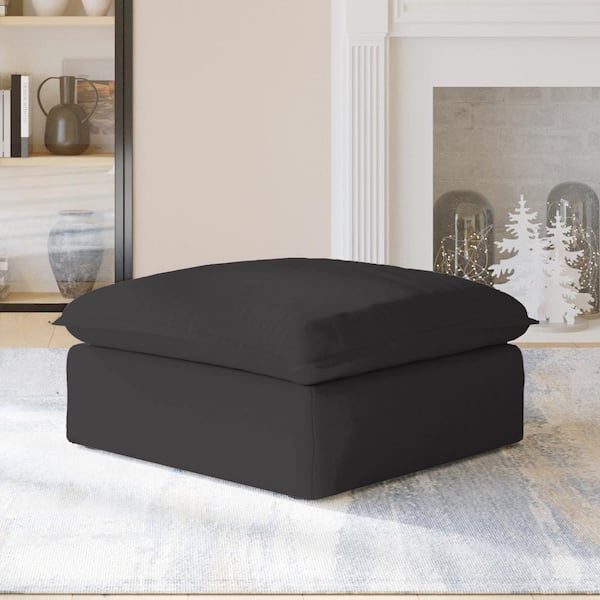 31 .5 in. Walnut Top Round Modern Nesting MDF Coffee Table with Black Metal Frame with 2 Pieces