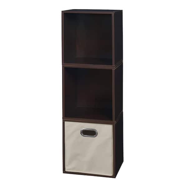 Regency 39 in. H x 13 in. W x 13 in. D Brown Wood 4-Cube Organizer