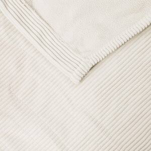 62 in. x 84 in. Electric Micro Fleece Ivory Twin Heated Blanket