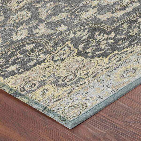 Chantille Machine Washable Indoor/Outdoor Abstract ACN2853 Gray 10 ft. x 14 ft. Area Rug
