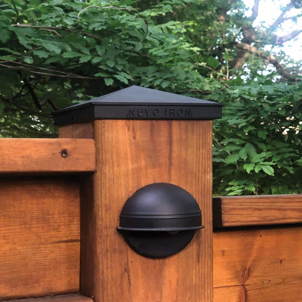 Nuvo Iron Black Aluminum Pyramid Post Cap