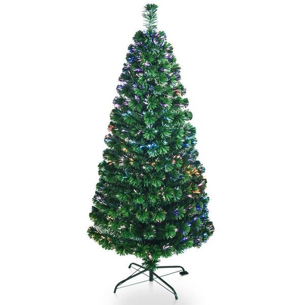 Kingdely 7 ft. Multi-Colored Fiber Optic Artificial Christmas Tree with ...