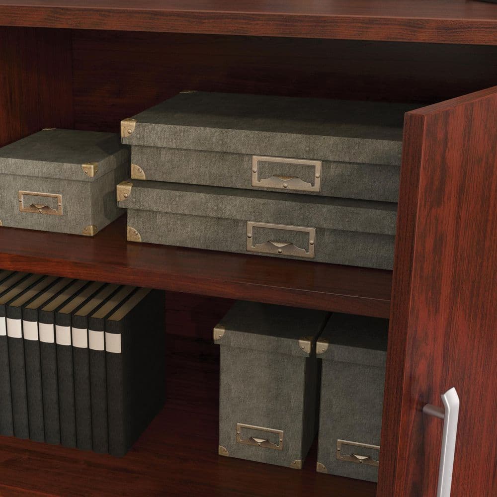 Classic Cherry Adjustable Shelving Office Storage Cabinet