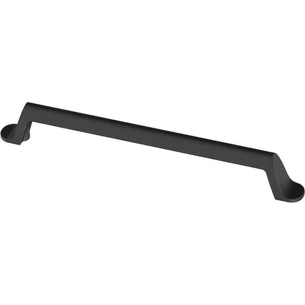 Liberty Simply Smooth 6-5/16 in. (160 mm) Classic Matte Black Cabinet Drawer Pulls (10-Pack)