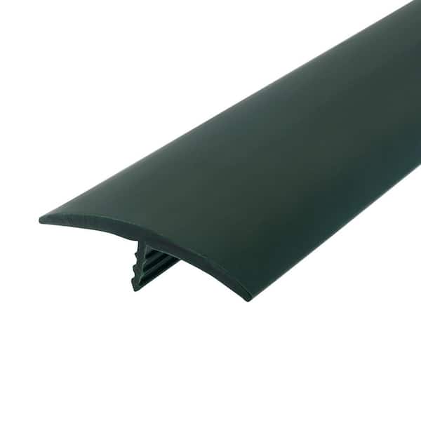 1-1/2 in. Green Flexible Polyethylene Center Barb Hobbyist Pack Bumper Tee Moulding Edging 25 foot long Coil