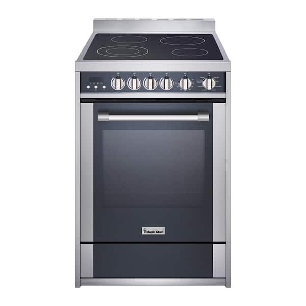 Magic Chef 24 in. 2.2 cu. ft. Electric Range with Convection in Stainless Steel