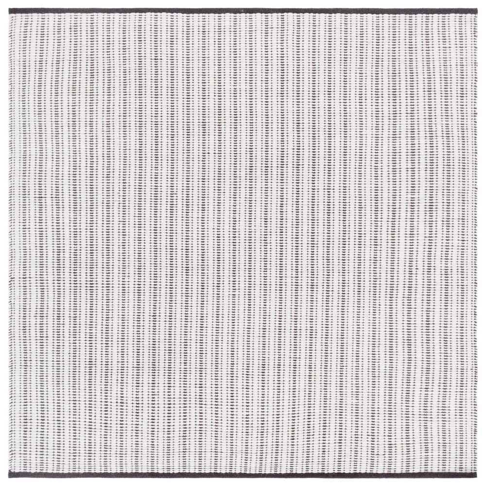 Vermont 6 ft. x 6 ft. Brown/Ivory Striped Modern Square Area Rug price history on PriceWatchPro