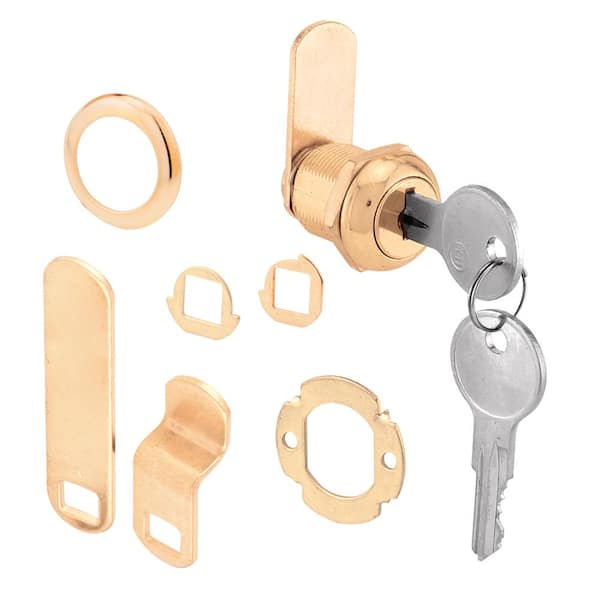 Prime-Line 5/8 in. Brass Plated Diecast Cam Lock