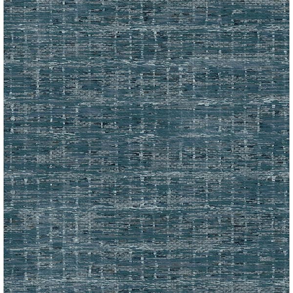 SCOTT LIVING Samos Blue Texture Wallpaper Sample