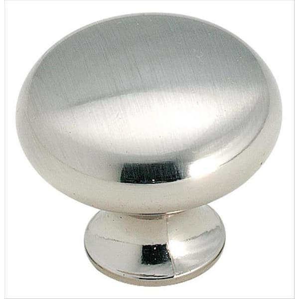Amerock The Anniversary Collection 1-3/16 in. (30mm) Traditional Sterling Nickel Round Cabinet Knob
