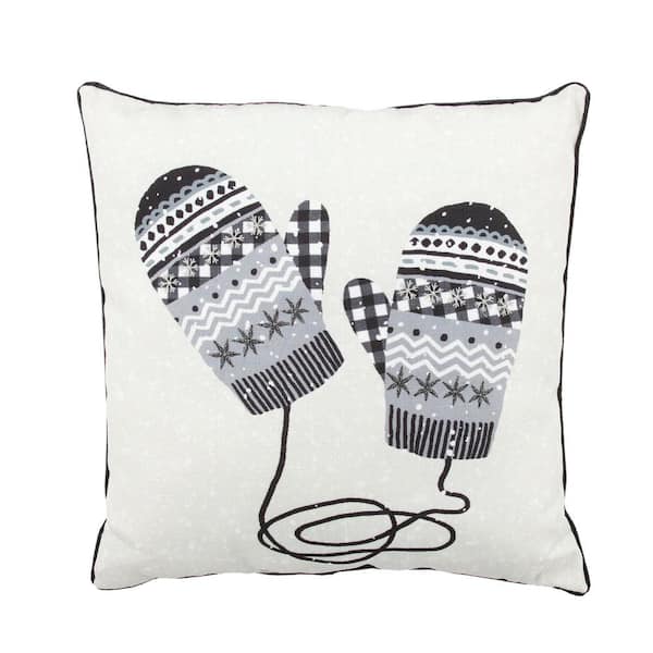 Mittens DIY Decorative Pillow Stencil Kit - DIY Throw Pillows for Christmas  Decor