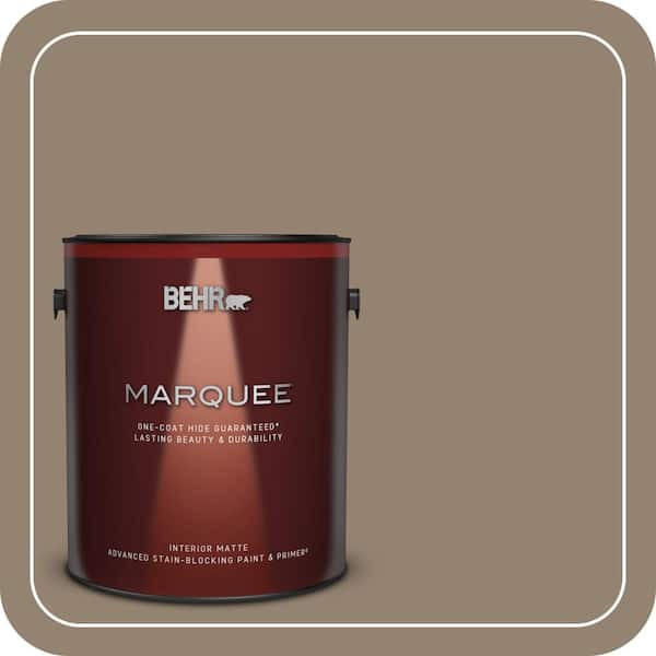 BEHR MARQUEE 1 gal. Home Decorators Collection #HDC-FL13-11 Hunt Club Brown Matte Interior Paint & Primer