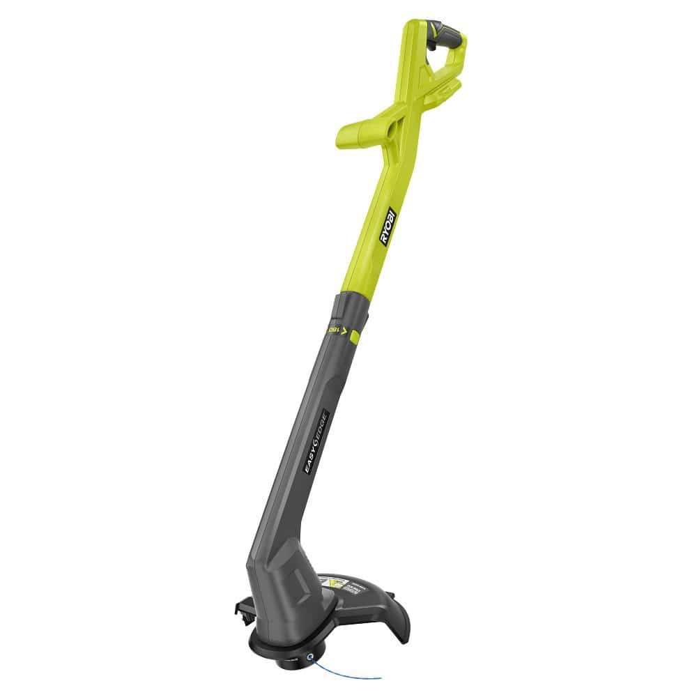 RYOBI ONE 18V 10 in. Cordless Battery String Trimmer Edger Tool Only PCLST01B The Home Depot