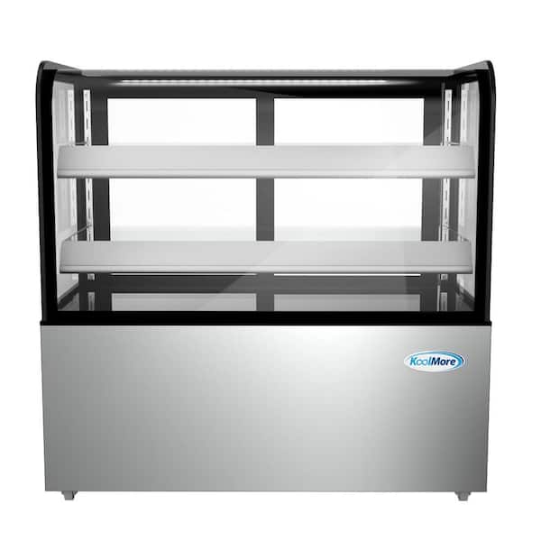 Koolmore 48 in. 13 cu. ft. Commercial Refrigerator Bakery Display Case in Stainless Steel
