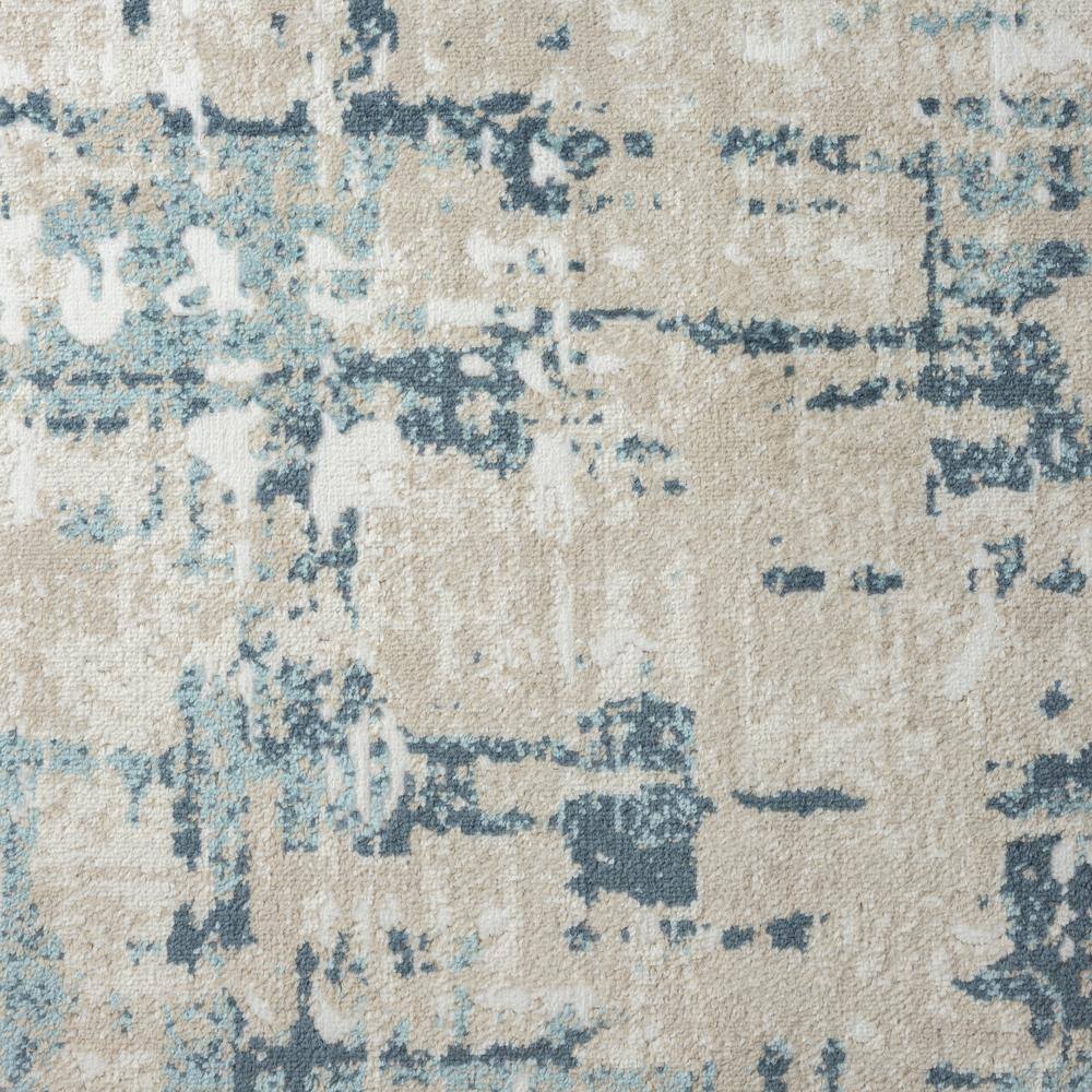 Arcady Blue and Beige Abstract Rectangular Area Rug