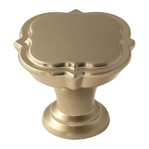 Amerock Grace Revitalize 1-3/8 in (35 mm) Diameter Golden Champagne Cabinet Knob