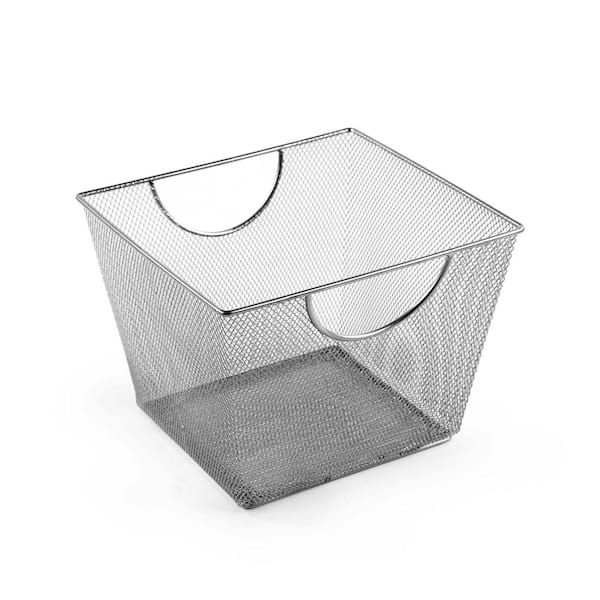 Design Ideas MeshWorks 14-Qt. Mesh Storage Bin in Silver