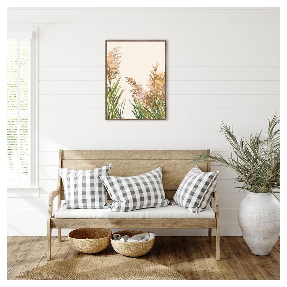Botanic-Inspired Beaded Perimeter Framed Canvas Wall Art, 23 x 30