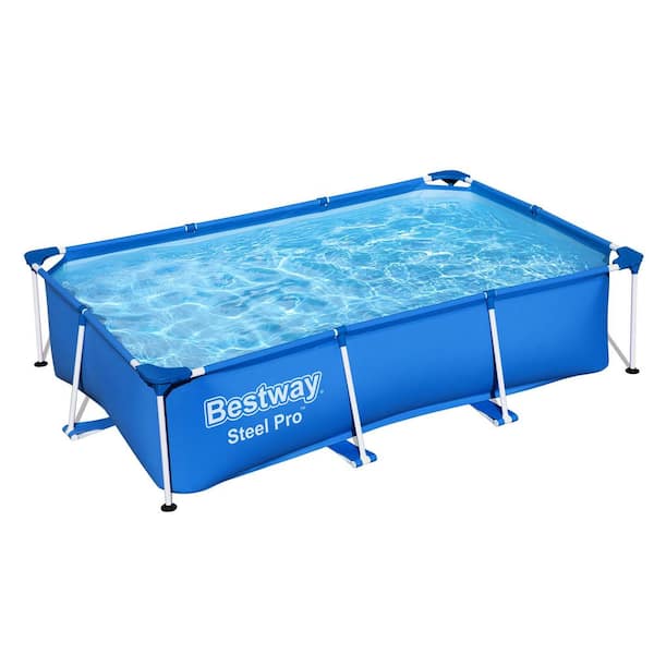 Above Outdoor Depot Bestway Swimming Deep 24 Frame Home in. Pro Metal Rectangular 8.5\' Pool The 67\