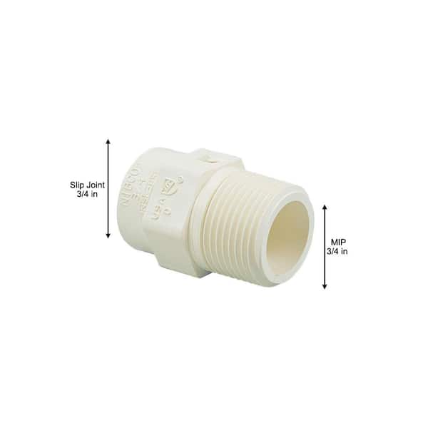 3/4 Slip Fitting Depot in. Home C470434 MIPT CPVC-CTS NIBCO Adapter - x The