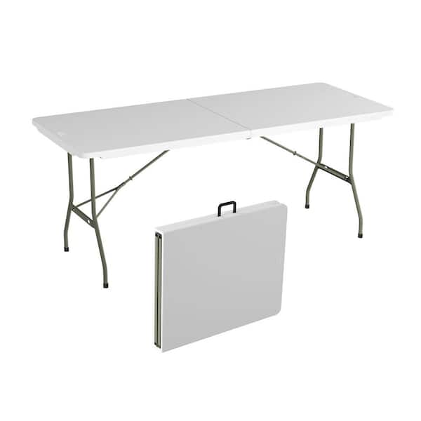Lavish Home 6 Ft Folding Utility Table, 6 Ft Plastic Folding Tables