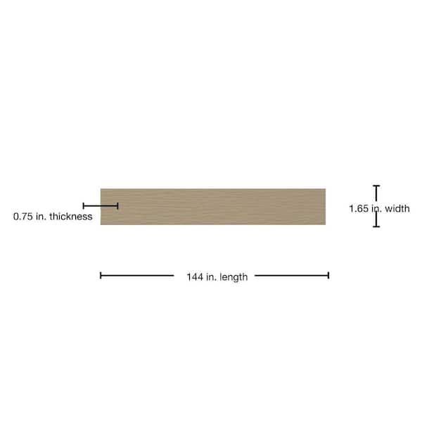 James Hardie Hardie Trim HZ10 0.75 in. x 1.65 in. x 12 ft. Primed