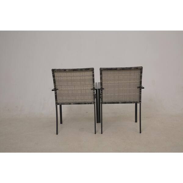 2セット Siavonce Outdoor Patio Furniture Set 2-Pieces Wicker Chair