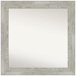 Dove Greywash 32 in. W x 32 in. H Square Non-Beveled Framed Wall Mirror in Gray