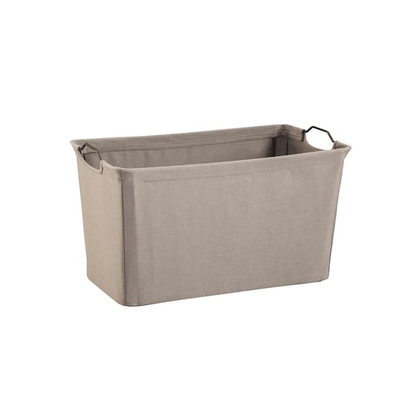 ClosetMaid 19.5 in. x 11 in. Dark Gray Wire Framed Fabric Bin