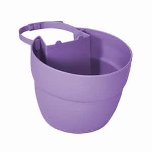 7.5 in. Resin Post Planter in Orchid Purple for Vertical Posts