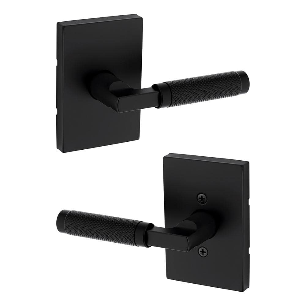 Reviews for Kwikset Prava Matte Black Hall/Closet Reversible Door Lever ...