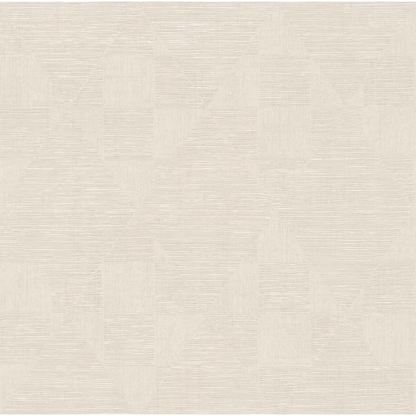 Advantage Multi-Colored Wegener Ivory Geometric Wallpaper Sample