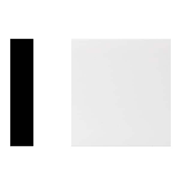 7318 3/4 in. x 3 1/2 in. x 96 in. Primed PVC Flat Utility Moulding, S4S (1-Piece − 8 Total Linear Feet)